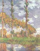 Claude Monet Poplars at Giverny oil